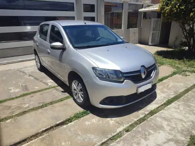 LOTE 501 - 01 RENAULT/SANDERO EXPRESSION 1.0, COR PRATA , FLEX, ANO 2019/20 (NO ESTADO)