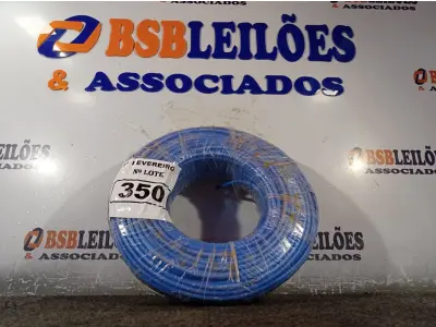 LOTE 350 - 01 ROLO DE CABO FLEXÍVEL 100M 1X10MM NA COR AZUL(NOVO). (NO ESTADO) ATENÇÃO! FAZER A VISITAÇÃO ANTES DE ARREMATAR, NÃO SABEMOS SE FUNCIONA. LEILÃO NÃO TEM GARANTIA E NEM DEVOLUÇÃO, SUJEITO A POSSÍVEIS AVARIAS VISÍVEIS/OCULTAS E/OU AUSÊNCIA DE COMPONENTES.
