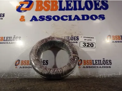 LOTE 320 - 01 ROLO DE CABO FLEXÍVEL 100M 1X4MM NA COR PRETA(NOVO). (NO ESTADO) ATENÇÃO! FAZER A VISITAÇÃO ANTES DE ARREMATAR, NÃO SABEMOS SE FUNCIONA. LEILÃO NÃO TEM GARANTIA E NEM DEVOLUÇÃO, SUJEITO A POSSÍVEIS AVARIAS VISÍVEIS/OCULTAS E/OU AUSÊNCIA DE COMPONENTES.
