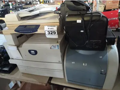 LOTE 329 - 01 APARELHO DE FAX E 05 IMPRESSORAS MARCAS E MODELOS DIVERSOS PARA RETIRADA DE PEÇAS. (NO ESTADO) ATENÇÃO! FAZER A VISITAÇÃO ANTES DE ARREMATAR, NÃO SABEMOS SE FUNCIONA. LEILÃO NÃO TEM GARANTIA E NEM DEVOLUÇÃO, SUJEITO A POSSÍVEIS AVARIAS VISÍVEIS/OCULTAS E/OU AUSÊNCIA DE COMPONENTES.