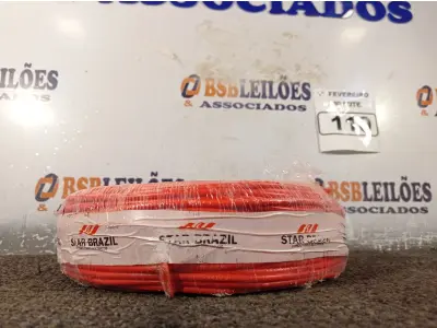 LOTE 110 - 01 ROLO DE CABO FLEXÍVEL 100M 1X4MM NA COR VERMELHA(NOVO). (NO ESTADO) ATENÇÃO! FAZER A VISITAÇÃO ANTES DE ARREMATAR, NÃO SABEMOS SE FUNCIONA. LEILÃO NÃO TEM GARANTIA E NEM DEVOLUÇÃO, SUJEITO A POSSÍVEIS AVARIAS VISÍVEIS/OCULTAS E/OU AUSÊNCIA DE COMPONENTES.
