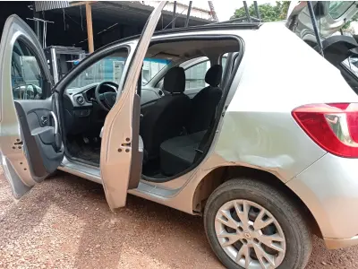 LOTE 501 - 01 RENAULT/SANDERO EXPRESSION 1.0, COR PRATA , FLEX, ANO 2019/20 (NO ESTADO)
