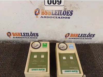 LOTE 009 - 02 PAINÉIS DE ALARME SENDO 01 DE OXIGÊNIO E OUTRO DE OXIDO NITROSO. (NO ESTADO) ATENÇÃO! FAZER A VISITAÇÃO ANTES DE ARREMATAR, NÃO SABEMOS SE FUNCIONA. LEILÃO NÃO TEM GARANTIA E NEM DEVOLUÇÃO, SUJEITO A POSSÍVEIS AVARIAS VISÍVEIS/OCULTAS E/OU AUSÊNCIA DE COMPONENTES.