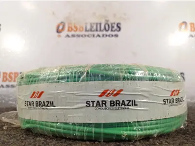 LOTE 170 - 01 ROLO DE CABO FLEXÍVEL 100M 1X4MM NA COR VERDE (NOVO). (NO ESTADO) ATENÇÃO! FAZER A VISITAÇÃO ANTES DE ARREMATAR, NÃO SABEMOS SE FUNCIONA. LEILÃO NÃO TEM GARANTIA E NEM DEVOLUÇÃO, SUJEITO A POSSÍVEIS AVARIAS VISÍVEIS/OCULTAS E/OU AUSÊNCIA DE COMPONENTES.