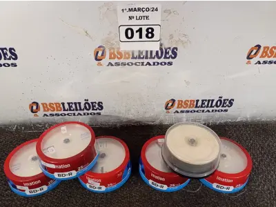 LOTE 018 - 01 LOTE COM APROXIMADAMENTE 150 MÍDIAS DE BLUE RAY MATION. (NO ESTADO) ATENÇÃO! FAZER A VISITAÇÃO ANTES DE ARREMATAR, NÃO SABEMOS SE FUNCIONA. LEILÃO NÃO TEM GARANTIA E NEM DEVOLUÇÃO, SUJEITO A POSSÍVEIS AVARIAS VISÍVEIS/OCULTAS E/OU AUSÊNCIA DE COMPONENTES.
