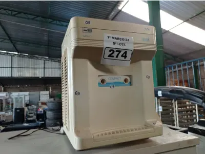 LOTE 274 - 01 PURIFICADOR DE ÁGUA INCOMPLETO. (NO ESTADO) ATENÇÃO! FAZER A VISITAÇÃO ANTES DE ARREMATAR, NÃO SABEMOS SE FUNCIONA. LEILÃO NÃO TEM GARANTIA E NEM DEVOLUÇÃO, SUJEITO A POSSÍVEIS AVARIAS VISÍVEIS/OCULTAS E/OU AUSÊNCIA DE COMPONENTES.