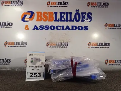 LOTE 253 - 04 TERMÔMETROS DIGITAL E 10 MASCARAS DE PROTEÇÃO. (NO ESTADO) ATENÇÃO! FAZER A VISITAÇÃO ANTES DE ARREMATAR, NÃO SABEMOS SE FUNCIONA. LEILÃO NÃO TEM GARANTIA E NEM DEVOLUÇÃO, SUJEITO A POSSÍVEIS AVARIAS VISÍVEIS/OCULTAS E/OU AUSÊNCIA DE COMPONENTES.