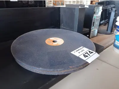 LOTE 474 - 06 DISCOS DE POLICORTE, SENDO 01 PEQUENO. (NO ESTADO) ATENÇÃO! FAZER A VISITAÇÃO ANTES DE ARREMATAR, NÃO SABEMOS SE FUNCIONA. LEILÃO NÃO TEM GARANTIA E NEM DEVOLUÇÃO, SUJEITO A POSSÍVEIS AVARIAS VISÍVEIS/OCULTAS E/OU AUSÊNCIA DE COMPONENTES.