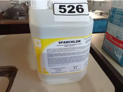 LOTE 526 - 20 LITROS DE DESINFETANTE HOSPITALAR PARA SUPERFÍCIES FIXAS E ARTIGOS NÃO CÍTRICOS. (NO ESTADO) ATENÇÃO! FAZER A VISITAÇÃO ANTES DE ARREMATAR, NÃO SABEMOS SE FUNCIONA. LEILÃO NÃO TEM GARANTIA E NEM DEVOLUÇÃO, SUJEITO A POSSÍVEIS AVARIAS VISÍVEIS/OCULTAS E/OU AUSÊNCIA DE COMPONENTES.