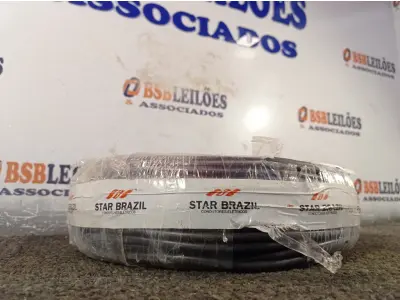 LOTE 240 - 01 ROLO DE CABO FLEXÍVEL 100M 1X10MM NA COR PRETA (NOVO). (NO ESTADO) ATENÇÃO! FAZER A VISITAÇÃO ANTES DE ARREMATAR, NÃO SABEMOS SE FUNCIONA. LEILÃO NÃO TEM GARANTIA E NEM DEVOLUÇÃO, SUJEITO A POSSÍVEIS AVARIAS VISÍVEIS/OCULTAS E/OU AUSÊNCIA DE COMPONENTES.
