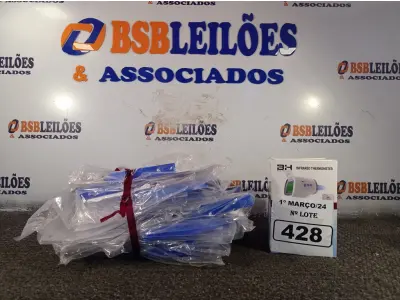 LOTE 428 - 04 TERMÔMETROS DIGITAL E 10 MASCARAS DE PROTEÇÃO. (NO ESTADO) ATENÇÃO! FAZER A VISITAÇÃO ANTES DE ARREMATAR, NÃO SABEMOS SE FUNCIONA. LEILÃO NÃO TEM GARANTIA E NEM DEVOLUÇÃO, SUJEITO A POSSÍVEIS AVARIAS VISÍVEIS/OCULTAS E/OU AUSÊNCIA DE COMPONENTES.