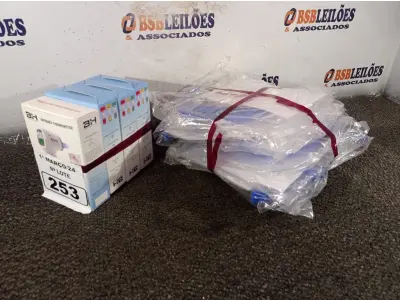 LOTE 253 - 04 TERMÔMETROS DIGITAL E 10 MASCARAS DE PROTEÇÃO. (NO ESTADO) ATENÇÃO! FAZER A VISITAÇÃO ANTES DE ARREMATAR, NÃO SABEMOS SE FUNCIONA. LEILÃO NÃO TEM GARANTIA E NEM DEVOLUÇÃO, SUJEITO A POSSÍVEIS AVARIAS VISÍVEIS/OCULTAS E/OU AUSÊNCIA DE COMPONENTES.