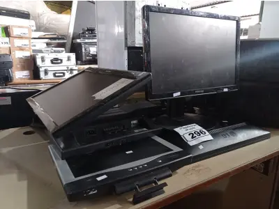 LOTE 296 - 07 MONITORES MARCAS E MODELOS DIVERSOS PARA RETIRADA DE PEÇAS. (NO ESTADO) ATENÇÃO! FAZER A VISITAÇÃO ANTES DE ARREMATAR, NÃO SABEMOS SE FUNCIONA. LEILÃO NÃO TEM GARANTIA E NEM DEVOLUÇÃO, SUJEITO A POSSÍVEIS AVARIAS VISÍVEIS/OCULTAS E/OU AUSÊNCIA DE COMPONENTES.