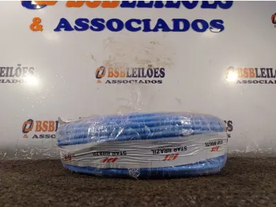 LOTE 260 - 01 ROLO DE CABO FLEXÍVEL 100M 1X10MM NA COR AZUL (NOVO). (NO ESTADO) ATENÇÃO! FAZER A VISITAÇÃO ANTES DE ARREMATAR, NÃO SABEMOS SE FUNCIONA. LEILÃO NÃO TEM GARANTIA E NEM DEVOLUÇÃO, SUJEITO A POSSÍVEIS AVARIAS VISÍVEIS/OCULTAS E/OU AUSÊNCIA DE COMPONENTES.