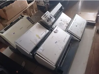 LOTE 404 - 08 SCANNER MARCAS E MODELOS DIVERSOS. (NO ESTADO) ATENÇÃO! FAZER A VISITAÇÃO ANTES DE ARREMATAR, NÃO SABEMOS SE FUNCIONA. LEILÃO NÃO TEM GARANTIA E NEM DEVOLUÇÃO, SUJEITO A POSSÍVEIS AVARIAS VISÍVEIS/OCULTAS E/OU AUSÊNCIA DE COMPONENTES.