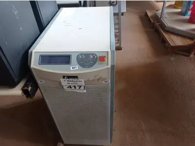 LOTE 417 - 01 NOBREAK MARCA DELTA 20.000VA. (NO ESTADO) ATENÇÃO! FAZER A VISITAÇÃO ANTES DE ARREMATAR, NÃO SABEMOS SE FUNCIONA. LEILÃO NÃO TEM GARANTIA E NEM DEVOLUÇÃO, SUJEITO A POSSÍVEIS AVARIAS VISÍVEIS/OCULTAS E/OU AUSÊNCIA DE COMPONENTES.
