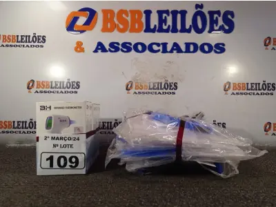 LOTE 109 - 10 MÁSCARAS DE PROTEÇÃO E 05 TERMÔMETROS DIGITAIS. (NO ESTADO) ATENÇÃO! FAZER A VISITAÇÃO ANTES DE ARREMATAR, NÃO SABEMOS SE FUNCIONA. LEILÃO NÃO TEM GARANTIA E NEM DEVOLUÇÃO, SUJEITO A POSSÍVEIS AVARIAS VISÍVEIS/OCULTAS E/OU AUSÊNCIA DE COMPONENTES.