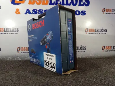 LOTE 035 - 01 FURADEIRA DE IMPACTO PROFISSIONAL A BATERIA MODELO:GSB180-LI220V 710W MARCA BOSCH. . (NOVO) (NO ESTADO) ATENÇÃO! FAZER A VISITAÇÃO ANTES DE ARREMATAR, NÃO SABEMOS SE FUNCIONA. LEILÃO NÃO TEM GARANTIA E NEM DEVOLUÇÃO, SUJEITO A POSSÍVEIS AVARIAS VISÍVEIS/OCULTAS E/OU AUSÊNCIA DE COMPONENTES.