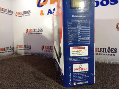 LOTE 145 - 01 REFLETOR DE SUPER LED 200W BIVOLT E DURAÇÃO DE 20.000 HORAS 6.000K MARCA DECORLUX. (NOVO) (NO ESTADO) ATENÇÃO! FAZER A VISITAÇÃO ANTES DE ARREMATAR, NÃO SABEMOS SE FUNCIONA. LEILÃO NÃO TEM GARANTIA E NEM DEVOLUÇÃO, SUJEITO A POSSÍVEIS AVARIAS VISÍVEIS/OCULTAS E/OU AUSÊNCIA DE COMPONENTES.