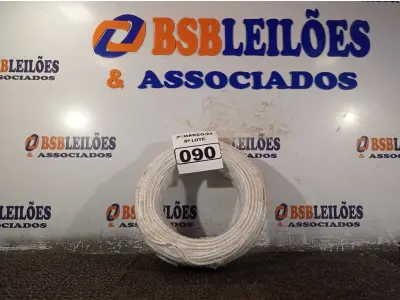 LOTE 090 - 01 ROLO DE CABO FLEXÍVEL 100M 1X4MM NA COR BRANCA(NOVO). (NO ESTADO) ATENÇÃO! FAZER A VISITAÇÃO ANTES DE ARREMATAR, NÃO SABEMOS SE FUNCIONA. LEILÃO NÃO TEM GARANTIA E NEM DEVOLUÇÃO, SUJEITO A POSSÍVEIS AVARIAS VISÍVEIS/OCULTAS E/OU AUSÊNCIA DE COMPONENTES.