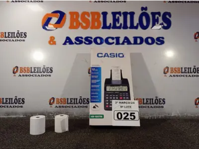 LOTE 025 - 01 CALCULADORA CASSIO HR-100(NOVA). (NO ESTADO) ATENÇÃO! FAZER A VISITAÇÃO ANTES DE ARREMATAR, NÃO SABEMOS SE FUNCIONA. LEILÃO NÃO TEM GARANTIA E NEM DEVOLUÇÃO, SUJEITO A POSSÍVEIS AVARIAS VISÍVEIS/OCULTAS E/OU AUSÊNCIA DE COMPONENTES.