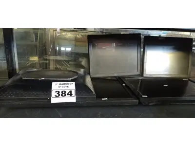 LOTE 384 - 05 MONITORES MARCAS E MODELOS DIVERSOS PARA RETIRADA DE PEÇAS. (NO ESTADO) ATENÇÃO! FAZER A VISITAÇÃO ANTES DE ARREMATAR, NÃO SABEMOS SE FUNCIONA. LEILÃO NÃO TEM GARANTIA E NEM DEVOLUÇÃO, SUJEITO A POSSÍVEIS AVARIAS VISÍVEIS/OCULTAS E/OU AUSÊNCIA DE COMPONENTES.