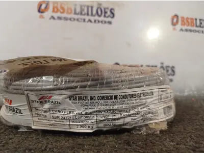 LOTE 210 - 01 ROLO DE CABO FLEXÍVEL 100M 1X2,5MM NA COR CINZA(NOVO). (NO ESTADO) ATENÇÃO! FAZER A VISITAÇÃO ANTES DE ARREMATAR, NÃO SABEMOS SE FUNCIONA. LEILÃO NÃO TEM GARANTIA E NEM DEVOLUÇÃO, SUJEITO A POSSÍVEIS AVARIAS VISÍVEIS/OCULTAS E/OU AUSÊNCIA DE COMPONENTES.