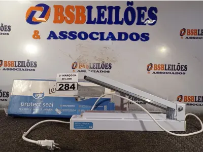 LOTE 284 - 01 SELADORA AGIR. (NO ESTADO) ATENÇÃO! FAZER A VISITAÇÃO ANTES DE ARREMATAR, NÃO SABEMOS SE FUNCIONA. LEILÃO NÃO TEM GARANTIA E NEM DEVOLUÇÃO, SUJEITO A POSSÍVEIS AVARIAS VISÍVEIS/OCULTAS E/OU AUSÊNCIA DE COMPONENTES.