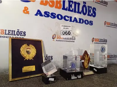 LOTE 060 - 01 LOTE COM PLACAS COMEMORATIVAS DIVERSAS. (NO ESTADO) ATENÇÃO! FAZER A VISITAÇÃO ANTES DE ARREMATAR, NÃO SABEMOS SE FUNCIONA. LEILÃO NÃO TEM GARANTIA E NEM DEVOLUÇÃO, SUJEITO A POSSÍVEIS AVARIAS VISÍVEIS/OCULTAS E/OU AUSÊNCIA DE COMPONENTES.