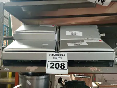 LOTE 208 - 06 SCANNERS MARCAS FUJITSU. (NO ESTADO) ATENÇÃO! FAZER A VISITAÇÃO ANTES DE ARREMATAR, NÃO SABEMOS SE FUNCIONA. LEILÃO NÃO TEM GARANTIA E NEM DEVOLUÇÃO, SUJEITO A POSSÍVEIS AVARIAS VISÍVEIS/OCULTAS E/OU AUSÊNCIA DE COMPONENTES.
