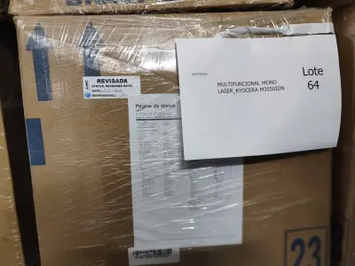 LOTE 064 - 03 IMPRESSORAS MONO LASER_KYOCERA P3055DN, 02 MULTIFUNCIONAIS MONO LASER_KYOCERA M3550IDN E 01 MULTIFUNCIONAL MONO LASER M3655IDN_KYOCERAECOSYS. (NO ESTADO)