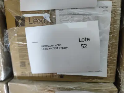LOTE 052 - 10 IMPRESSORAS MONO LASER_KYOCERA P3055DN. (NO ESTADO)