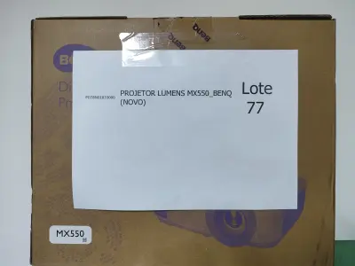 LOTE 077 - 03 PROJETORES LUMENS MX550_BENQ (NOVO). (NO ESTADO)