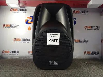 LOTE 467 - 01 CAIXA DE SOM PZ PROPASSIVE PRO ÁUDIO PX-12 (NOVA). (NO ESTADO) ATENÇÃO! FAZER A VISITAÇÃO ANTES DE ARREMATAR, NÃO SABEMOS SE FUNCIONA. LEILÃO NÃO TEM GARANTIA E NEM DEVOLUÇÃO, SUJEITO A POSSÍVEIS AVARIAS VISÍVEIS/OCULTAS E/OU AUSÊNCIA DE COMPONENTES.