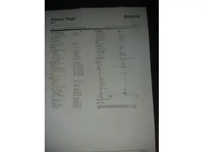 LOTE 021 - 04 MULTIFUNCIONAL MONO LASER_KYOCERA TASKALFA 3010I + GRAMPEADOR 50 FLS + GABINETE COM RODAS (NO ESTADO)