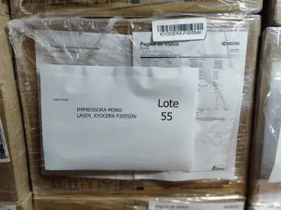 LOTE 055 - 25 IMPRESSORAS MONOLASER_KYOCERA P3055DN. (NO ESTADO)