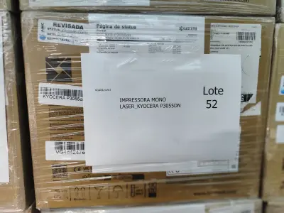 LOTE 052 - 10 IMPRESSORAS MONO LASER_KYOCERA P3055DN. (NO ESTADO)