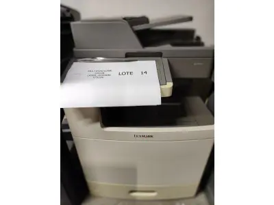 LOTE 014 - 01 IMPRESSORA COLOR LASER_LEXMARK C950DE, 01 MULTIFUNCIONAL COLOR LASER_LEXMARK X792DE, 01 MULTIFUNCIONAL COLOR LASER_LEXMARK X792DE, 01 IMPRESSORA COLOR LASER_LEXMARK C792DE (RETIRADA DE PEÇAS), 01IMPRESSORA COLOR LASER_LEXMARK C792DE (RETIRADA DE PEÇAS) (NO ESTADO)
