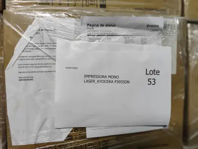 LOTE 053 - 03 IMPRESSORAS MONOLASER_KYOCERA P3055DN. (NO ESTADO)
