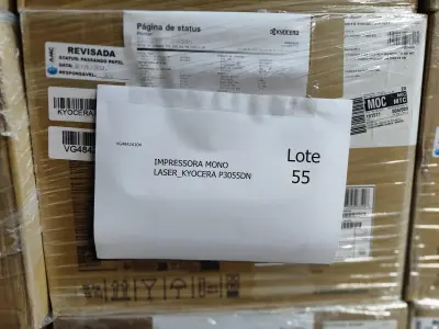 LOTE 055 - 25 IMPRESSORAS MONOLASER_KYOCERA P3055DN. (NO ESTADO)