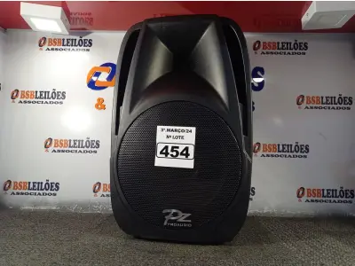 LOTE 454 - 01 CAIXA DE SOM PZ PROPASSIVE PRO ÁUDIO PX-12 (NOVA). (NO ESTADO) ATENÇÃO! FAZER A VISITAÇÃO ANTES DE ARREMATAR, NÃO SABEMOS SE FUNCIONA. LEILÃO NÃO TEM GARANTIA E NEM DEVOLUÇÃO, SUJEITO A POSSÍVEIS AVARIAS VISÍVEIS/OCULTAS E/OU AUSÊNCIA DE COMPONENTES.