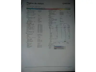 LOTE 020 - 02 MULTIFUNCIONAL COLOR LASER_KYOCERA TASKALFA 4551CI + GRAMPEADOR 50 FLS + GABINETE COM RODASRODAS (NO ESTADO)