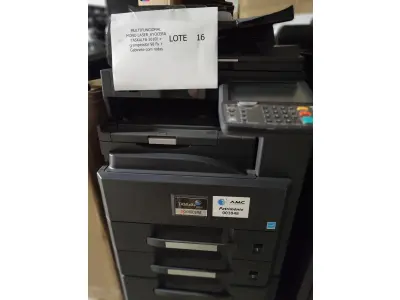 LOTE 016 - 01 MULTIFUNCIONAL MONO LASER_KYOCERA TASKALFA 3010I + GRAMPEADOR 50 FLS + GABINETE COM RODAS, 01 MULTIFUNCIONAL COLOR LASER_KYOCERA TASKALFA 4551CI + GRAMPEADOR 50 FLS + GABINETE COM RODAS (NO ESTADO)