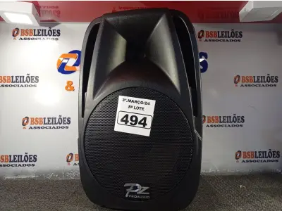 LOTE 494 - 01 CAIXA DE SOM PZ PROPASSIVE PRO ÁUDIO PX-12 (NOVA). (NO ESTADO) ATENÇÃO! FAZER A VISITAÇÃO ANTES DE ARREMATAR, NÃO SABEMOS SE FUNCIONA. LEILÃO NÃO TEM GARANTIA E NEM DEVOLUÇÃO, SUJEITO A POSSÍVEIS AVARIAS VISÍVEIS/OCULTAS E/OU AUSÊNCIA DE COMPONENTES.