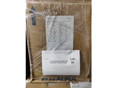 LOTE 066 - 03 IMPRESSORAS MONO LASER_KYOCERA P3055DN E 02 MULTIFUNCIONAIS MONO LASER M3655IDN_KYOCERA ECOSYS. (NO ESTADO)