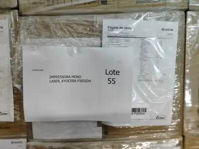 LOTE 055 - 25 IMPRESSORAS MONOLASER_KYOCERA P3055DN. (NO ESTADO)