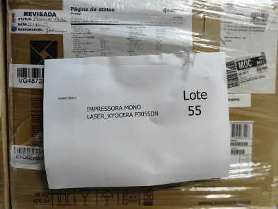LOTE 055 - 25 IMPRESSORAS MONOLASER_KYOCERA P3055DN. (NO ESTADO)