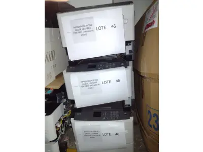 LOTE 046 - 03 IMPRESSORAS MONO LASER_LEXMARKMS610DN (RETIRADA DE PEÇAS). (NO ESTADO)
