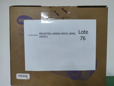 LOTE 076 - 02 PROJETORES LUMENS MX550_BENQ (NOVO). (NO ESTADO)