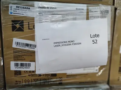 LOTE 052 - 10 IMPRESSORAS MONO LASER_KYOCERA P3055DN. (NO ESTADO)